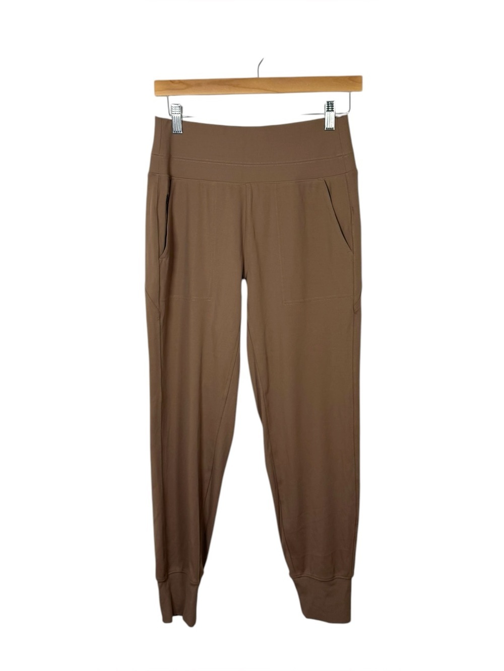 Athleta Venice High Rise Jogger Pant Brown Athleisure Travel Size Small